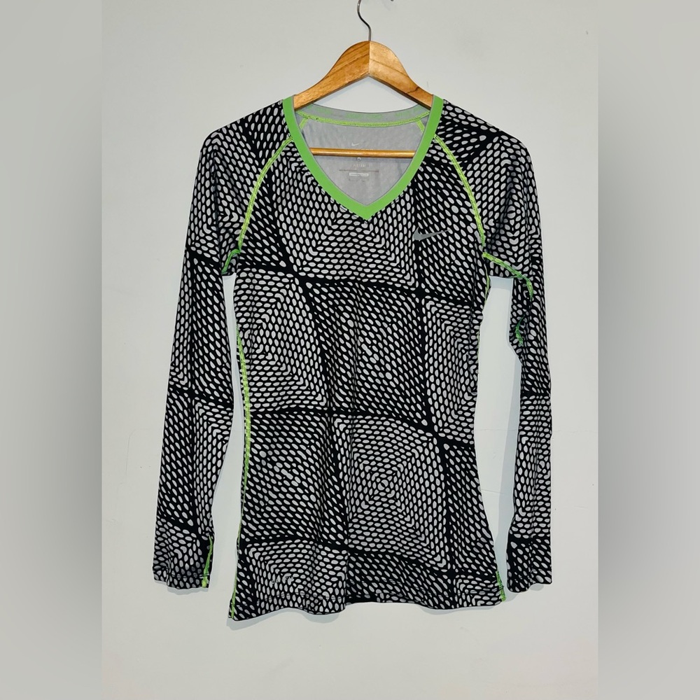 NIKE PRO Fitted Dri Fit Long Sleeve Training Top sz M